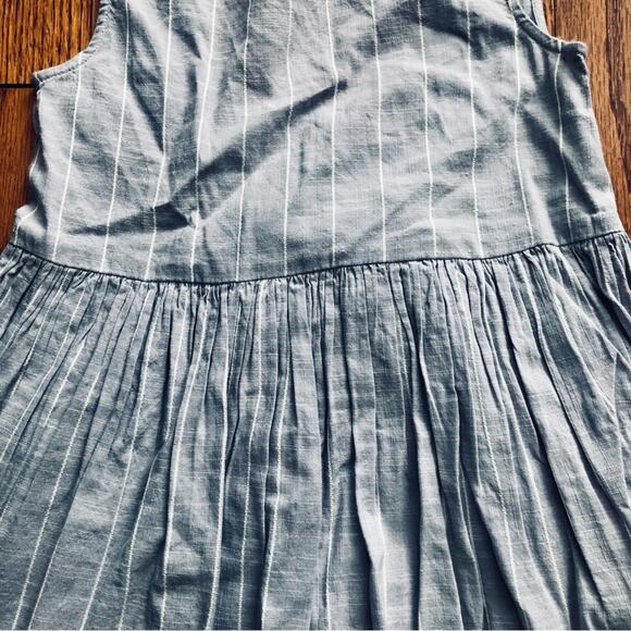 Harper Canyon Striped A-Line Smocked Back Bow Lavender White Dress Girl’s Size 7 - Picture 5 of 8